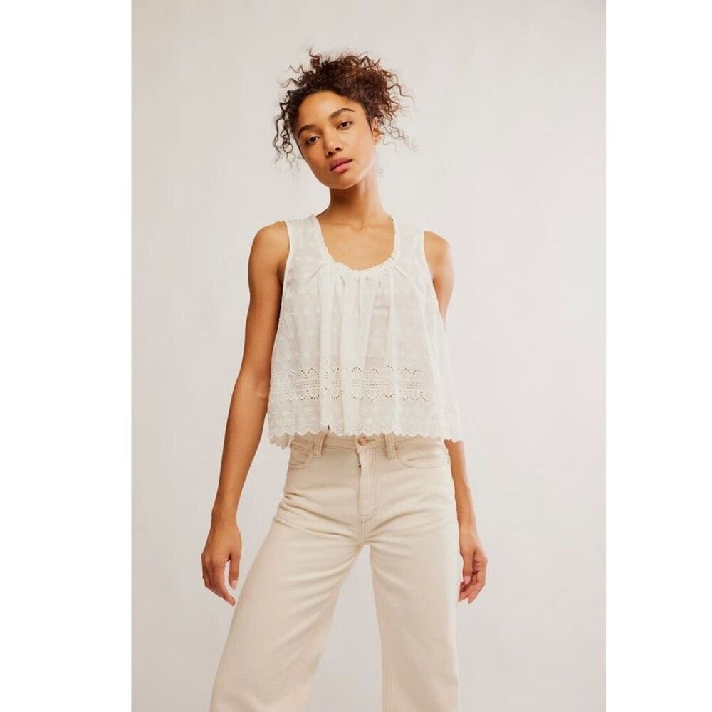 Free People Marina Eyelet Tank